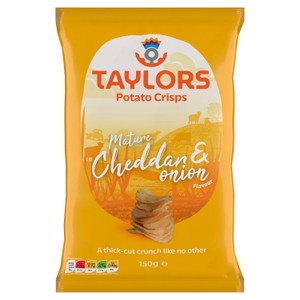 Taylors Mature Cheddar & Onion Flavour Potato Crisps