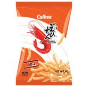 Calbee Prawn Crackers BBQ Flavour
