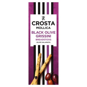 Crosta Mollica Black Olive Grissini Breadsticks