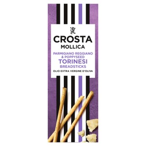 Crosta Mollica Torinesi Parmesan & Poppy Seed Breadsticks