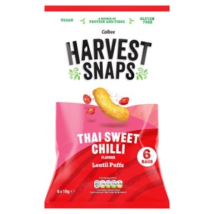Harvest Snaps Lentil Puff Thai Sweet Chilli Multipack Snacks