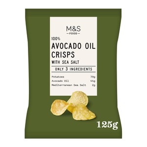 M&S Only 3 Ingredient Avocado Oil Crisps With Mediterranean Sea Salt