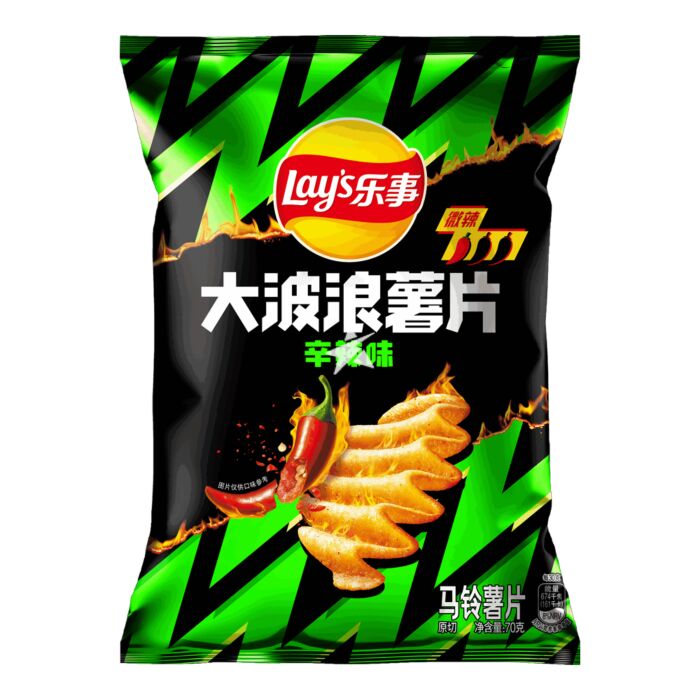 Lay's Wave Potato Chips Spicy Flavour (China) 70g