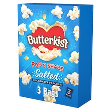 Butterkist Microwave Salted Popcorn 3X60g