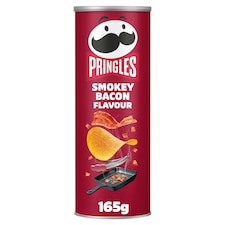 Pringles Smokey Bacon Crisps 165g