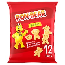 Pom Bear Original Crisps 12 Pack 12 X 13G