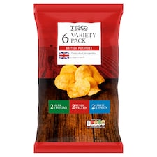 Tesco Variety Crisps 6X25g