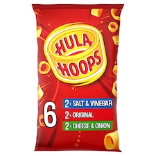 Hula Hoops Variety Multipack Crisps 6x24g