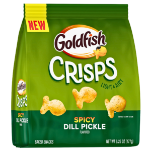 Goldfish Crisps Croustillants Spicy Dill Pickle 177g