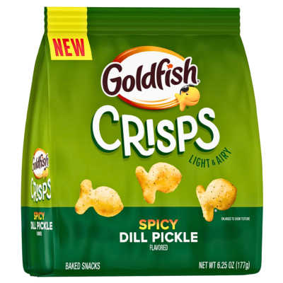 Goldfish Crisps Croustillants Spicy Dill Pickle 177g