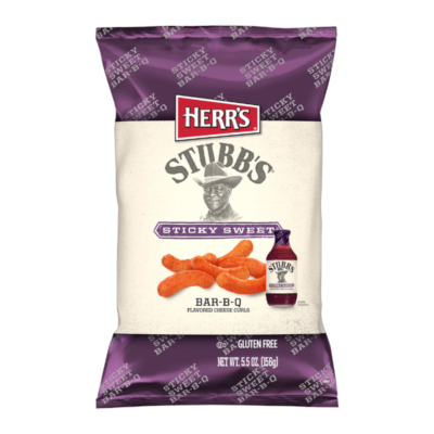 Herr's Stubbs Sticky Sweet Bar-B-Q Curls 156g