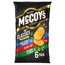 McCoy's Classic Variety Multipack Crisps 6x25g