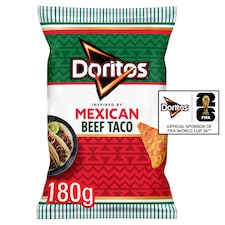 Doritos Mexican Beef Taco Flavour Corn Chips 180g