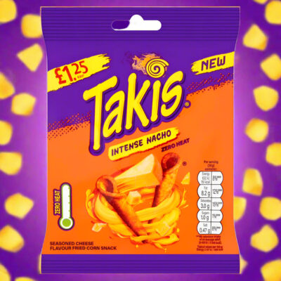 Takis Intense Nacho Seasoned Cheese Flavour Fried Corn Snack 55g