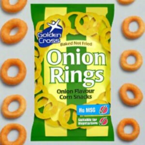 Golden Cross Onion Rings Onion Flavour Corn Snacks 150g