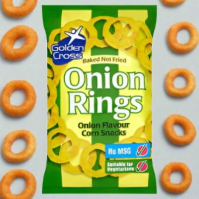 Golden Cross Onion Rings Onion Flavour Corn Snacks 150g