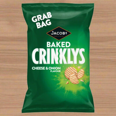 Jacobs Baked Crinklys Cheese & Onion Flavour 45g Single Packet