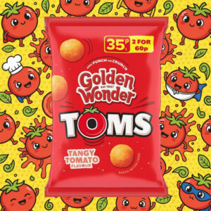 Golden Wonder Toms Corn Snacks 22g Single Packet