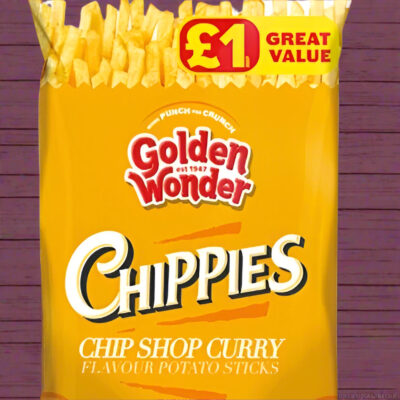 Golden Wonder Chippies Curry Crisps 70g 18 Pack – Full Case Box