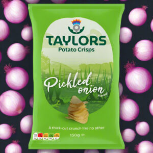 Taylors Pickled Onion Crisps 150g – Proper Tangy Scottish Crisps